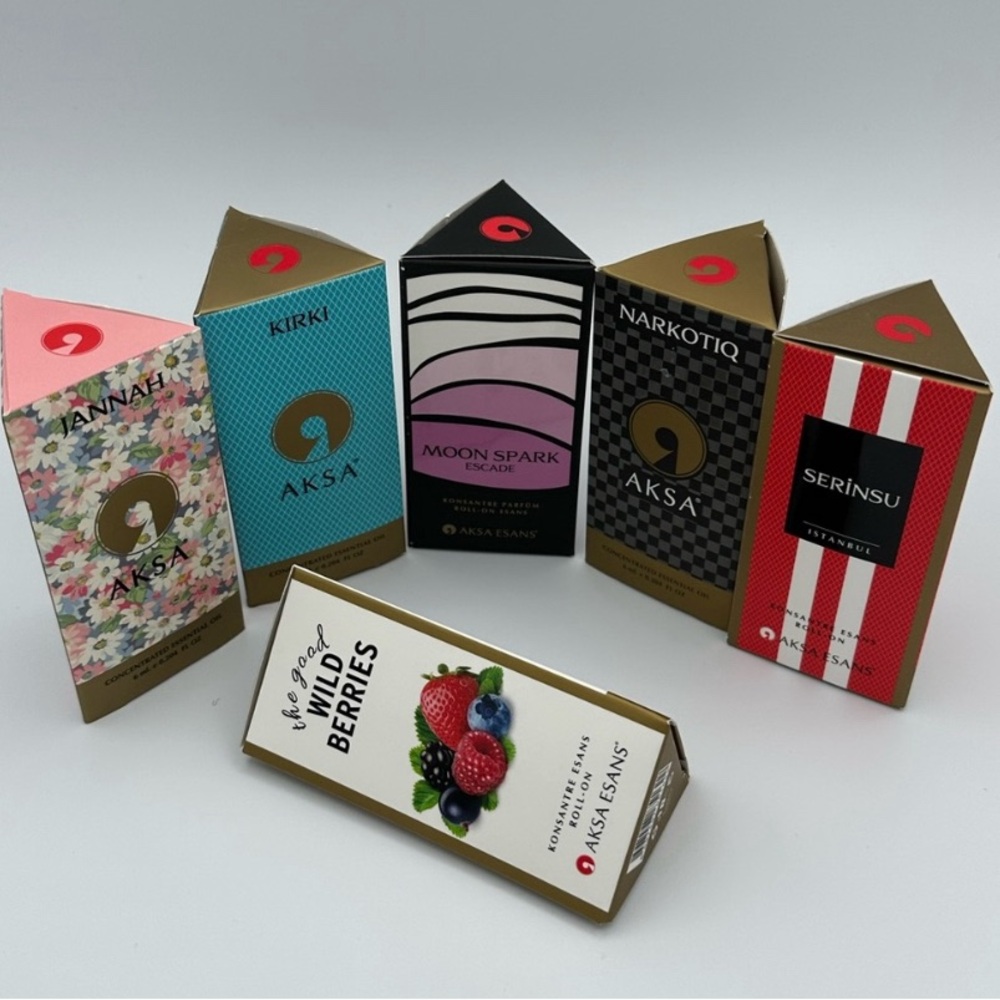 Set of 6 oil roller perfumes